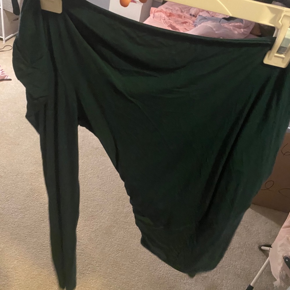 SHEIN green off the shoulder bodysuit